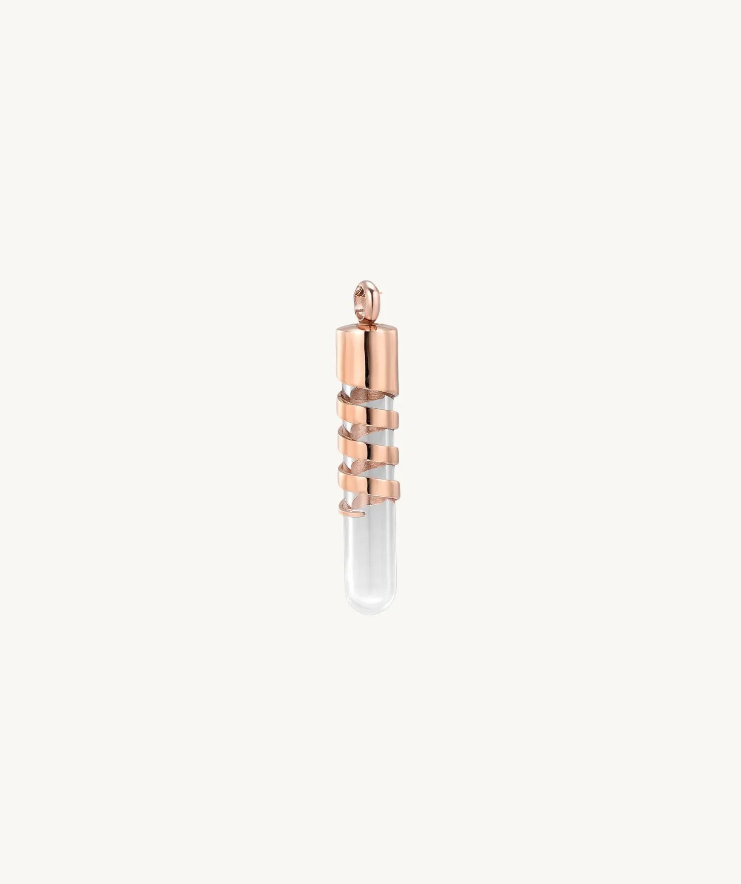 Asche Kette mit Asche Glaskapsel Elsa Rosé | Mooleo